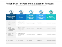 Action Plan For Personnel Selection Process Ppt PowerPoint Presentation Icon Gallery PDF