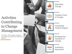 Activities Contributing To Change Management Template 1 Ppt PowerPoint Presentation Inspiration