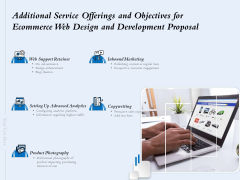 Additional Service Offerings And Objectives For Ecommerce Web Design And Development Proposal Ppt Ideas Gridlines PDF Additional Service Offerings And Objectives For Ecommerce Web Design And Development Proposal Ppt Ideas Gridlines PDF