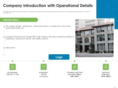 Addressing Inorganic Growth For Business Expansion Company Introduction With Operational Details Formats PDF Addressing Inorganic Growth For Business Expansion Company Introduction With Operational Details Formats PDF