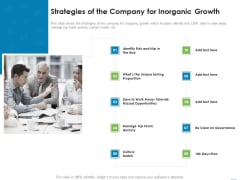 Addressing Inorganic Growth For Business Expansion Strategies Of The Company For Inorganic Growth Formats PDF Addressing Inorganic Growth For Business Expansion Strategies Of The Company For Inorganic Growth Formats PDF