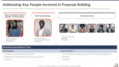Addressing Key People Involved In Proposal Building Developing Fixed Bid Projects Using Agile IT Summary PDF Addressing Key People Involved In Proposal Building Developing Fixed Bid Projects Using Agile IT Summary PDF