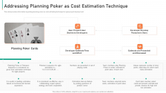 Addressing Planning Poker As Cost Estimation Technique Clipart PDF Addressing Planning Poker As Cost Estimation Technique Clipart PDF