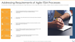 Addressing Requirements Of Agile ITSM Processes Ideas PDF Addressing Requirements Of Agile ITSM Processes Ideas PDF