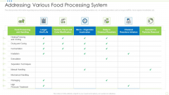 Addressing Various Food Processing System Food Security Excellence Ppt Infographic Template Templates PDF