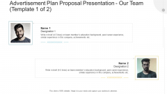 Advertisement Plan Proposal Presentation Our Team Experience Ppt Layouts Slide Download PDF Advertisement Plan Proposal Presentation Our Team Experience Ppt Layouts Slide Download PDF