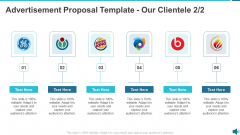 Advertisement Proposal Template Our Clientele Gride Ppt Portfolio Slide Download PDF Advertisement Proposal Template Our Clientele Gride Ppt Portfolio Slide Download PDF