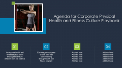Agenda For Corporate Physical Health And Fitness Culture Playbook Download PDF Agenda For Corporate Physical Health And Fitness Culture Playbook Download PDF