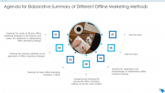 Agenda For Elaborative Summary Of Different Offline Marketing Methods Rules PDF Agenda For Elaborative Summary Of Different Offline Marketing Methods Rules PDF