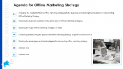 Agenda For Offline Marketing Strategy Ppt Diagram Images PDF Agenda For Offline Marketing Strategy Ppt Diagram Images PDF