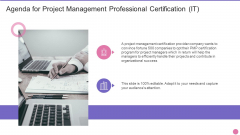 Agenda For Project Management Professional Certification IT Demonstration PDF Agenda For Project Management Professional Certification IT Demonstration PDF