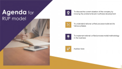 Agenda For RUP Model Ppt Show Infographics PDF Agenda For RUP Model Ppt Show Infographics PDF