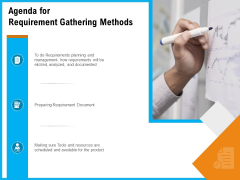 Agenda For Requirement Gathering Methods Ppt Show Slides PDF Agenda For Requirement Gathering Methods Ppt Show Slides PDF