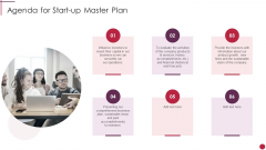 Agenda For Start Up Master Plan Template PDF