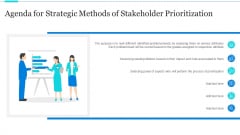 Agenda For Strategic Methods Of Stakeholder Prioritization Icons PDF Agenda For Strategic Methods Of Stakeholder Prioritization Icons PDF