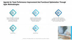 Agenda For Team Performance Improvement And Functional Optimization Through Agile Methodologies Rules PDF Agenda For Team Performance Improvement And Functional Optimization Through Agile Methodologies Rules PDF