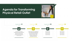 Agenda For Transforming Physical Retail Outlet Sample PDF Agenda For Transforming Physical Retail Outlet Sample PDF