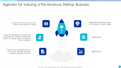 Agenda For Valuing A Pre Revenue Startup Business Clipart PDF Agenda For Valuing A Pre Revenue Startup Business Clipart PDF