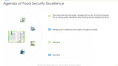 Agenda Of Food Security Excellence Ppt Model Visuals PDF