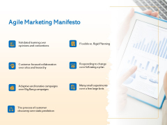 Agile Marketing Approach Agile Marketing Manifesto Ppt Professional Show PDF Agile Marketing Approach Agile Marketing Manifesto Ppt Professional Show PDF