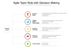 Agile Team Role With Decision Making Ppt PowerPoint Presentation Infographic Template Designs Download PDF Agile Team Role With Decision Making Ppt PowerPoint Presentation Infographic Template Designs Download PDF