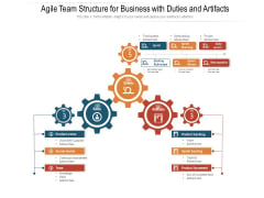 Agile Team Structure For Business With Duties And Artifacts Ppt PowerPoint Presentation Show Example File PDF