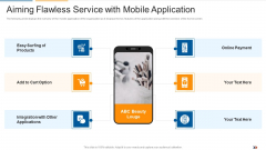 Aiming Flawless Service With Mobile Application Ecommerce Startup Capital Raising Elevator Pictures Pdf Aiming Flawless Service With Mobile Application Ecommerce Startup Capital Raising Elevator Pictures Pdf
