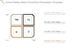 Animal Welfare Matrix Ppt PowerPoint Presentation Gallery Animal Welfare Matrix Ppt PowerPoint Presentation Gallery