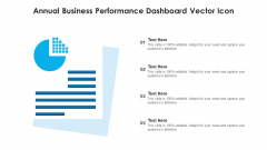 Annual Business Performance Dashboard Vector Icon Ppt File Guide PDF