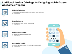 App Wireframing Additional Service Offerings For Designing Mobile Screen Wireframes Proposal Infographics PDF App Wireframing Additional Service Offerings For Designing Mobile Screen Wireframes Proposal Infographics PDF