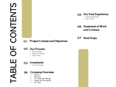 Application Development Technology Proposal Table Of Contents Information PDF Application Development Technology Proposal Table Of Contents Information PDF