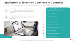 Application Of Smart Skin Care Tools In Cosmetics Information PDF Application Of Smart Skin Care Tools In Cosmetics Information PDF