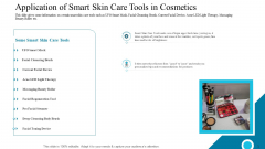 Application Of Smart Skin Care Tools In Cosmetics Themes PDF