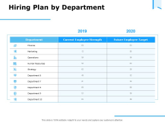 Approaches Talent Management Workplace Hiring Plan By Department Designs PDF
