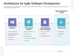 Architecture For Agile Software Development Ideas PDF