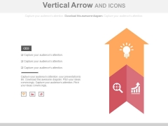 Arrow And Icons Marketing Plan Outline Powerpoint Template