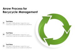 Arrow Process For Recycle Management Ppt PowerPoint Presentation Infographics Brochure PDF Arrow Process For Recycle Management Ppt PowerPoint Presentation Infographics Brochure PDF
