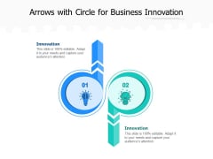 Arrows With Circle For Business Innovation Ppt PowerPoint Presentation Styles Format PDF Arrows With Circle For Business Innovation Ppt PowerPoint Presentation Styles Format PDF