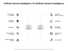 Artificial Narrow Intelligence Vs Artificial General Intelligence Ppt PowerPoint Presentation Icon Information Artificial Narrow Intelligence Vs Artificial General Intelligence Ppt PowerPoint Presentation Icon Information