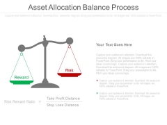 Asset Allocation Balance Process Ppt Slides