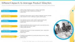 Assuring Management In Product Innovation To Enhance Processes Different Aspects To Manage Product Direction Microsoft PDF