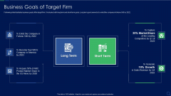Audit Checklist For Mergers And Acquisitions Business Goals Of Target Firm Guidelines PDF Audit Checklist For Mergers And Acquisitions Business Goals Of Target Firm Guidelines PDF