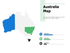 Australia Map Ppt PowerPoint Presentation Layouts Icon