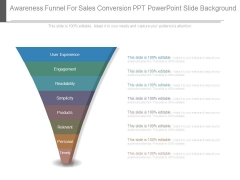 Awareness Funnel For Sales Conversion Ppt Powerpoint Slide Background Awareness Funnel For Sales Conversion Ppt Powerpoint Slide Background