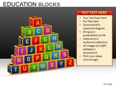 A To Z Blocks PowerPoint Templates Download A To Z Blocks PowerPoint Templates Download