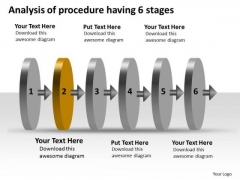 Analysis Of Procedure Having 6 Stages Circuit Drawing PowerPoint Slides