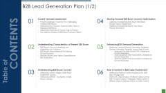 B2B Lead Generation Plan B2b Lead Generation Plan Journey Portrait PDF