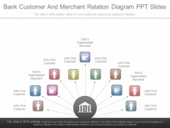 Bank Customer And Merchant Relation Diagram Ppt Slides Bank Customer And Merchant Relation Diagram Ppt Slides