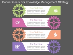 Banner Gears For Knowledge Management Strategy Powerpoint Template Banner Gears For Knowledge Management Strategy Powerpoint Template