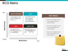 Bcg Matrix Ppt PowerPoint Presentation Icon Objects